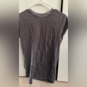 Young la, T shirt, capped sleeves, gym, grey, size small